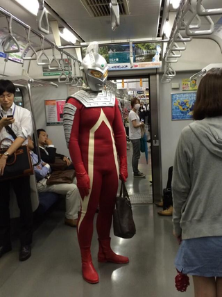 Illustration for article titled Police Stop Japanese Superhero on the Streets of Tokyo